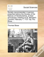 Capa do artigo Society Recommended. A Sermon Preached B