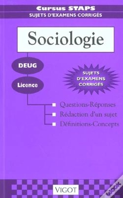 Capa do artigo Sociologie-Sujets D'Examens Corriges