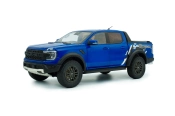 Capa do artigo Solid Ford Ranger Raptor 2021 Blue 1/18