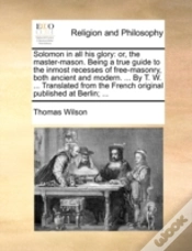 Capa do artigo Solomon In All His Glory: Or, The Master