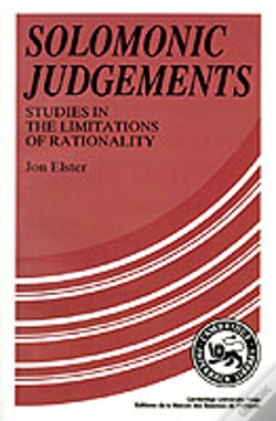 Capa do artigo Solomonic Judgements