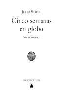 Solucionario. Cinco Semanas En Globo. Biblitoeca Teide