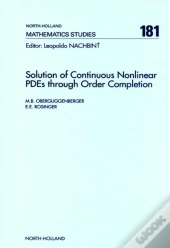 Solution Of Continuous Nonlinear Pdes Through Order Completion