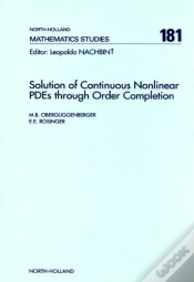 Capa do artigo Solution Of Continuous Nonlinear Pdes Through Order Completion