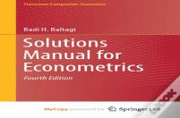 Solutions Manual For Econometrics