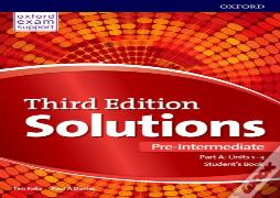 Solutions: Pre-Intermediate: Student'S Book A Units 1-3