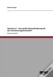 Capa do artigo Solvency Ii - Eine Groe Herausforderung Fur Die Versicherungswirtschaft?