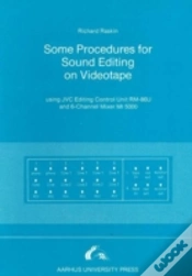 Capa do artigo Some Procedures For Sound Editing On Videotape