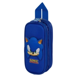 Capa do artigo Sonic The Hedgehog - SEGA Face Estojo Duplo 3D, Azul