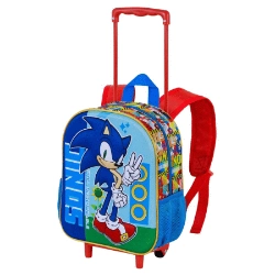 Capa do artigo Sonic The Hedgehog - SEGA Unstoppable Mochila 3D com Rodas Pequena, Azul