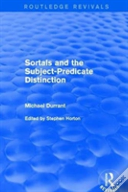 Capa do artigo Sortals And The Subject-Predicate Distinction (2001)