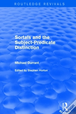 Capa do artigo Sortals And The Subject-Predicate Distinction (2001)