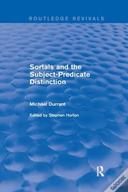 Capa do artigo Sortals And The Subject-Predicate Distinction (2001)