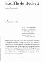 Souffle De Beckett - Preview