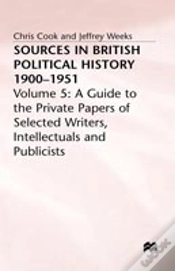 Capa do artigo Sources In British Political History, 1900-1951