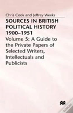 Capa do artigo Sources In British Political History, 1900-1951