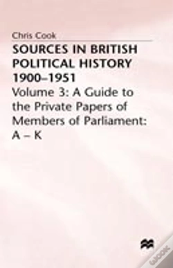 Capa do artigo Sources In British Political History, 1900-1951