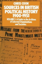 Sources In British Political History 1900-1951 - Preview