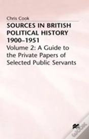 Capa do artigo Sources In British Political History, 1900-1951