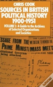 Capa do artigo Sources In British Political History 1900â€“1951