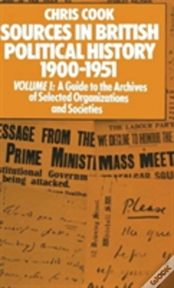 Capa do artigo Sources In British Political History 1900â€“1951