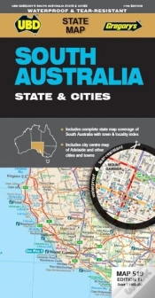 Capa do artigo South Australia State & Cities Map 519 11th Ed Waterproof