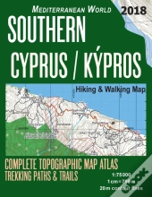 Southern Cyprus / Kypros Hiking & Walking Map 1