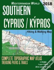 Southern Cyprus / Kypros Hiking & Walking Map 1