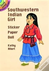 Southwestern Indian Girl Sticker Paper Doll
