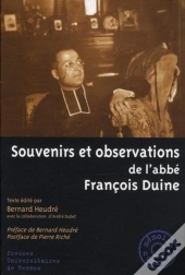 Souvenirs Et Observations De L'Abbé François Duine