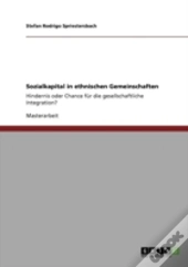 Sozialkapital In Ethnischen Gemeinschaften