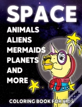 Space Animals Coloring Book For Kids