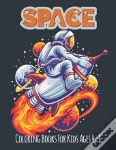 Space Coloring Book For Kids Ages 4-8