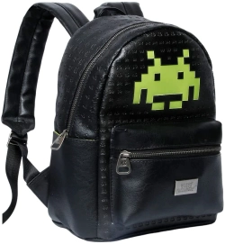 Capa do artigo Space Invaders Alien Mochila Fashion, Preta