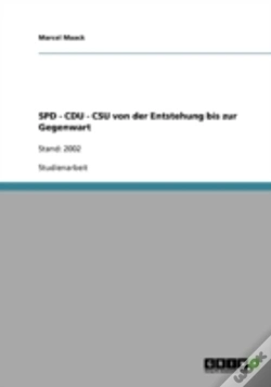 Capa do artigo Spd - Cdu - Csu Von Der Entstehung Bis Zur Gegenwart