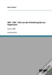 Spd - Cdu - Csu Von Der Entstehung Bis Zur Gegenwart