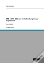 Capa do artigo Spd - Cdu - Csu Von Der Entstehung Bis Zur Gegenwart