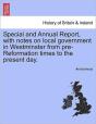 Special And Annual Report, With Notes On - Preview