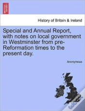 Capa do artigo Special And Annual Report, With Notes On