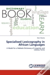 Capa do artigo Specialised Lexicography In African Languages