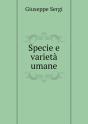 Specie E Varieta Umane - Preview