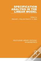 Specification Analysis In The Linear Model