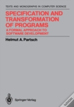 Capa do artigo Specification And Transformation Of Programs