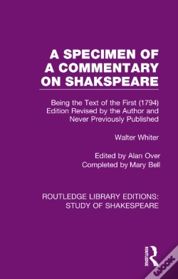 Capa do artigo Specimen Of A Commentary On Shakspeare