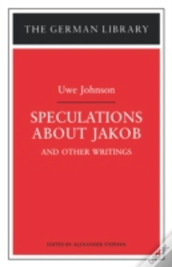 Capa do artigo Speculations About Jakob