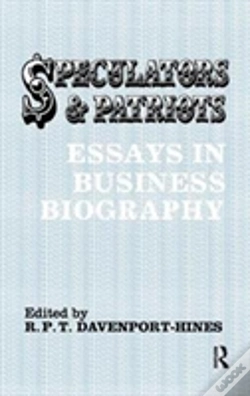 Capa do artigo Speculators And Patriots