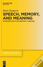 Capa do artigo Speech, Memory, And Meaning