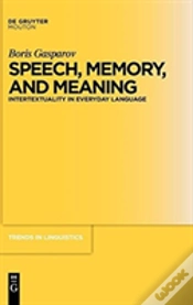 Capa do artigo Speech, Memory, And Meaning