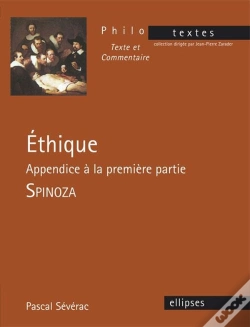 Capa do artigo Spinoza, Éthique, Appendice À La Première Partie