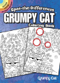 Spot-The-Differences Grumpy Cat Coloring Book - Preview